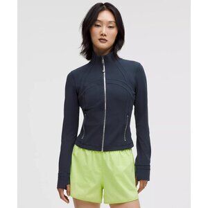 Define Cropped Jacket Nulu - True Navy/Mirror Silver